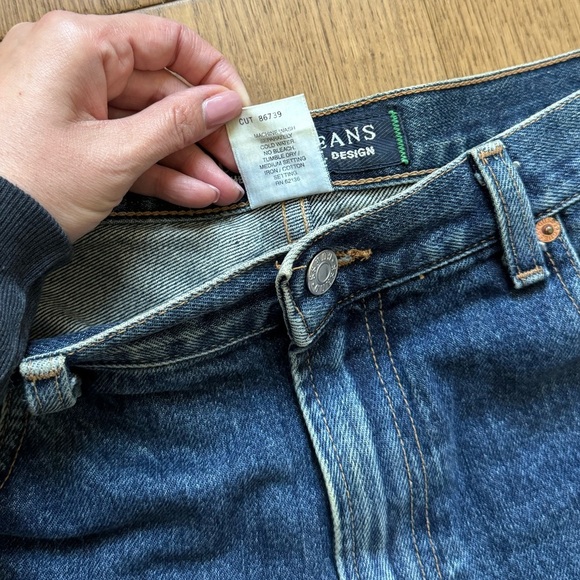 Guess Vintage 90s Men’s Denim Jorts Jean Shorts - Size 33 - Medium Blue  - EUC - Picture 6 of 10